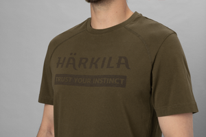 Härkila logo S/S t-shirt - Willow green - Härkila