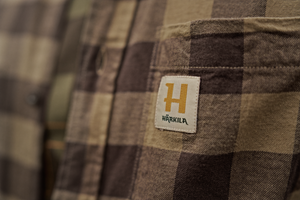 Härkila skandinavisk L/S-skjorte - Antique Bronze Check - Härkila