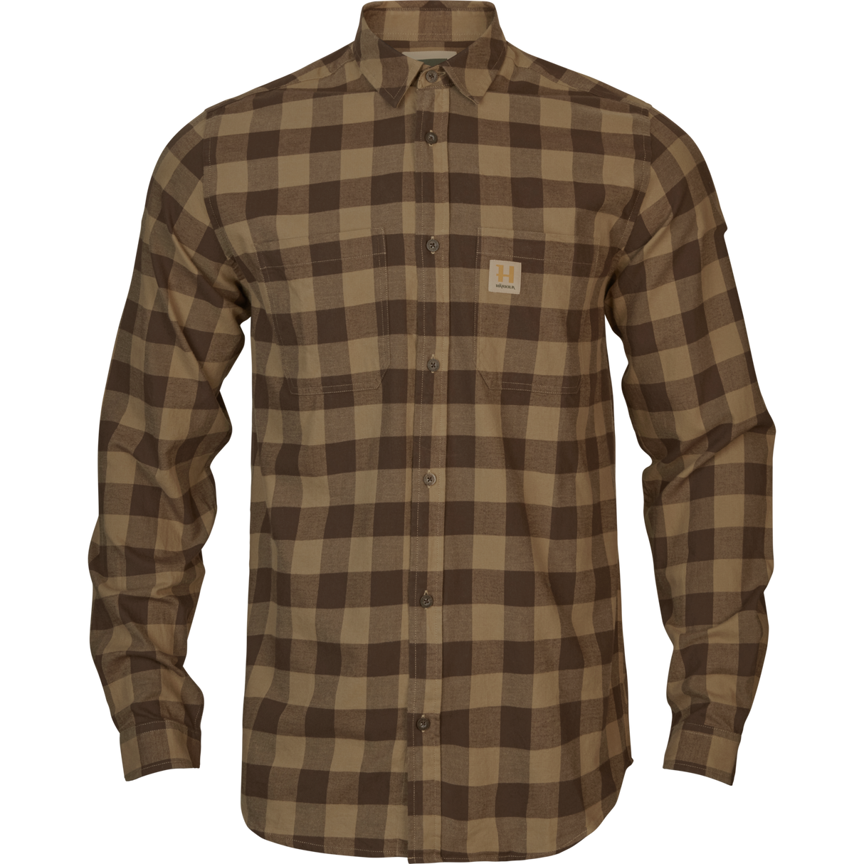 Härkila skandinavisk L/S-skjorte - Antique Bronze Check - Härkila