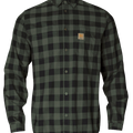 Härkila skandinavisk L/S-skjorte - Green check - Härkila