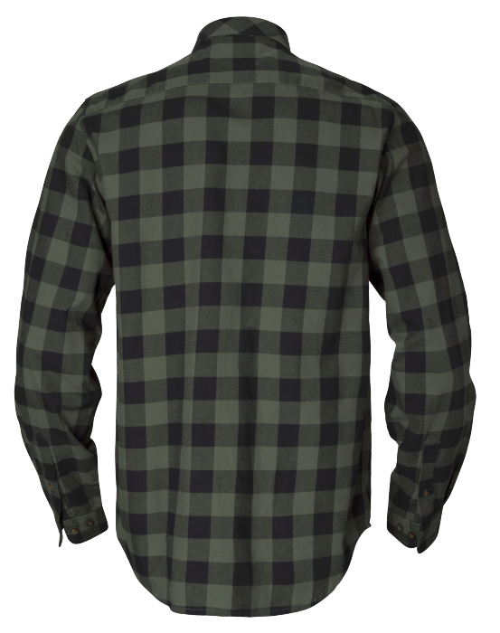 Härkila skandinavisk L/S-skjorte - Green check - Härkila