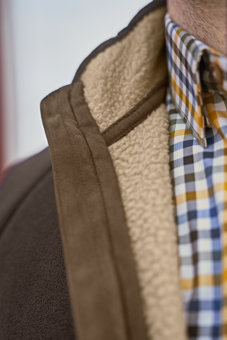 Sandhem Sherpa Fleecejakke - Demitasse brown