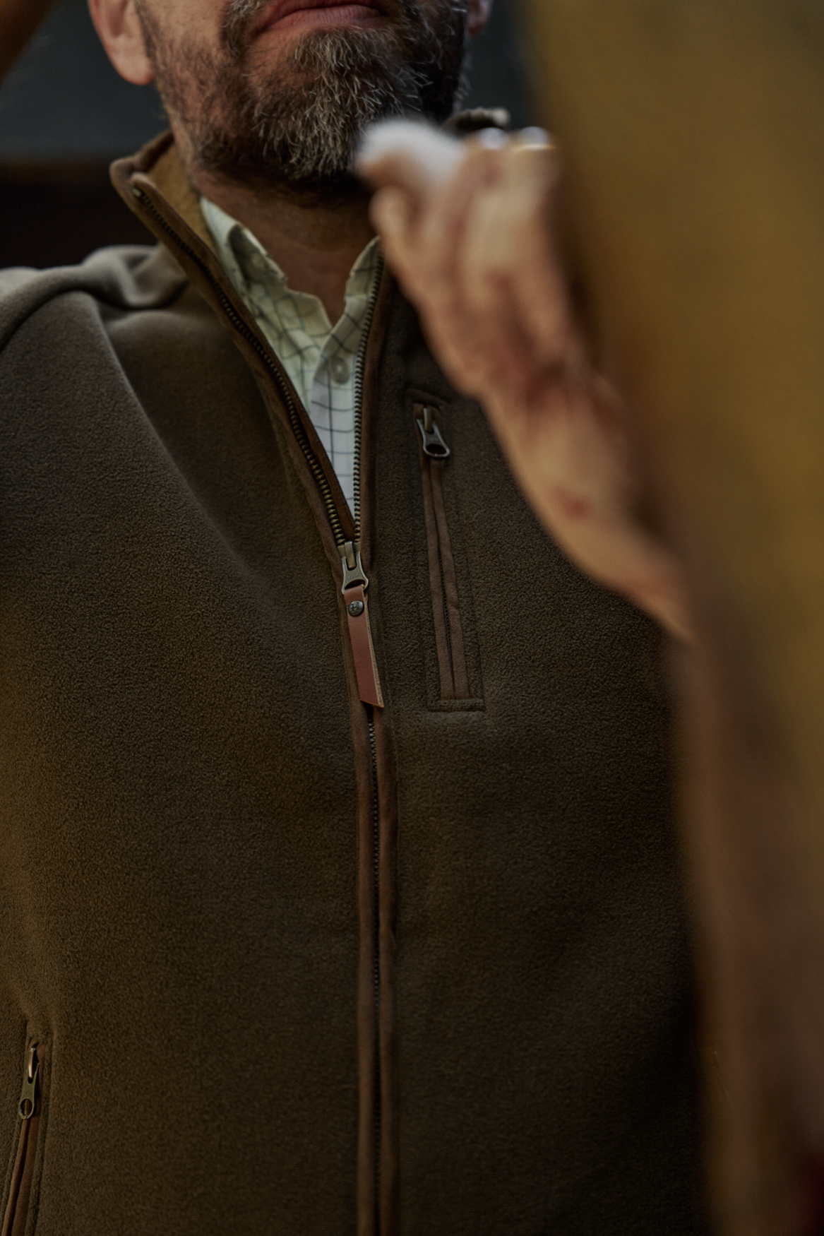 Sandhem Sherpa Fleecevest - Willow green