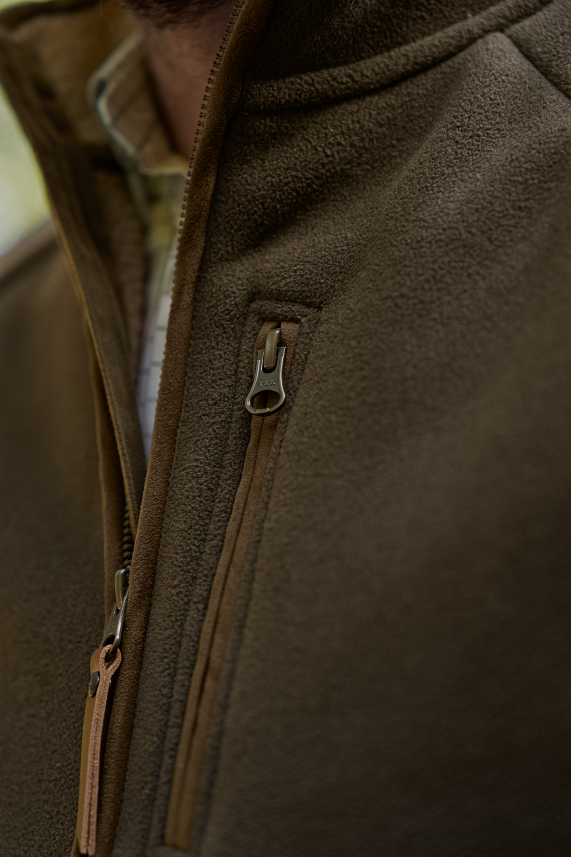 Sandhem Sherpa Fleecevest - Willow green