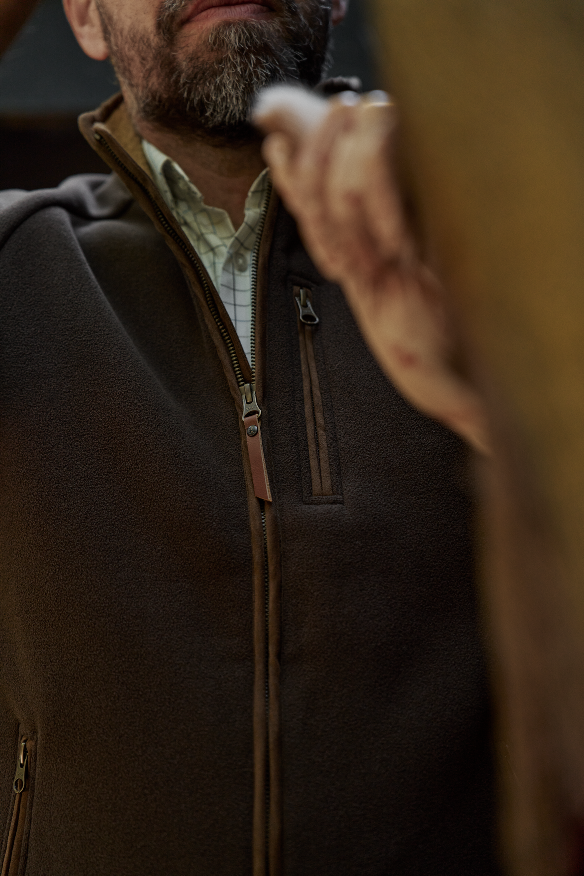 Sandhem Sherpa Fleecevest - Demitasse brown