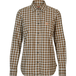 Härkila Fjell L/S-skjorte til kvinder Dark olive check - Härkila
