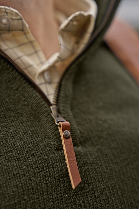 Vincent Merino Half Zip Pullover - Rosin