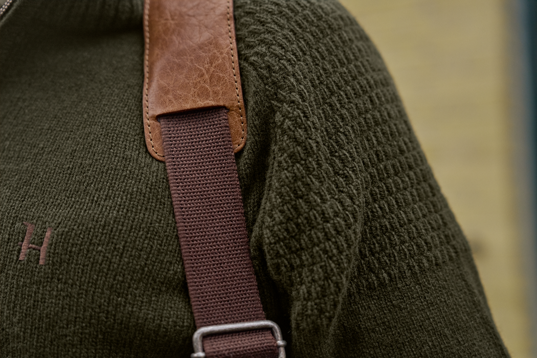 Vincent Merino Half Zip Pullover - Rosin