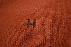 Vincent Merino Half Zip Pullover - Bombay brown