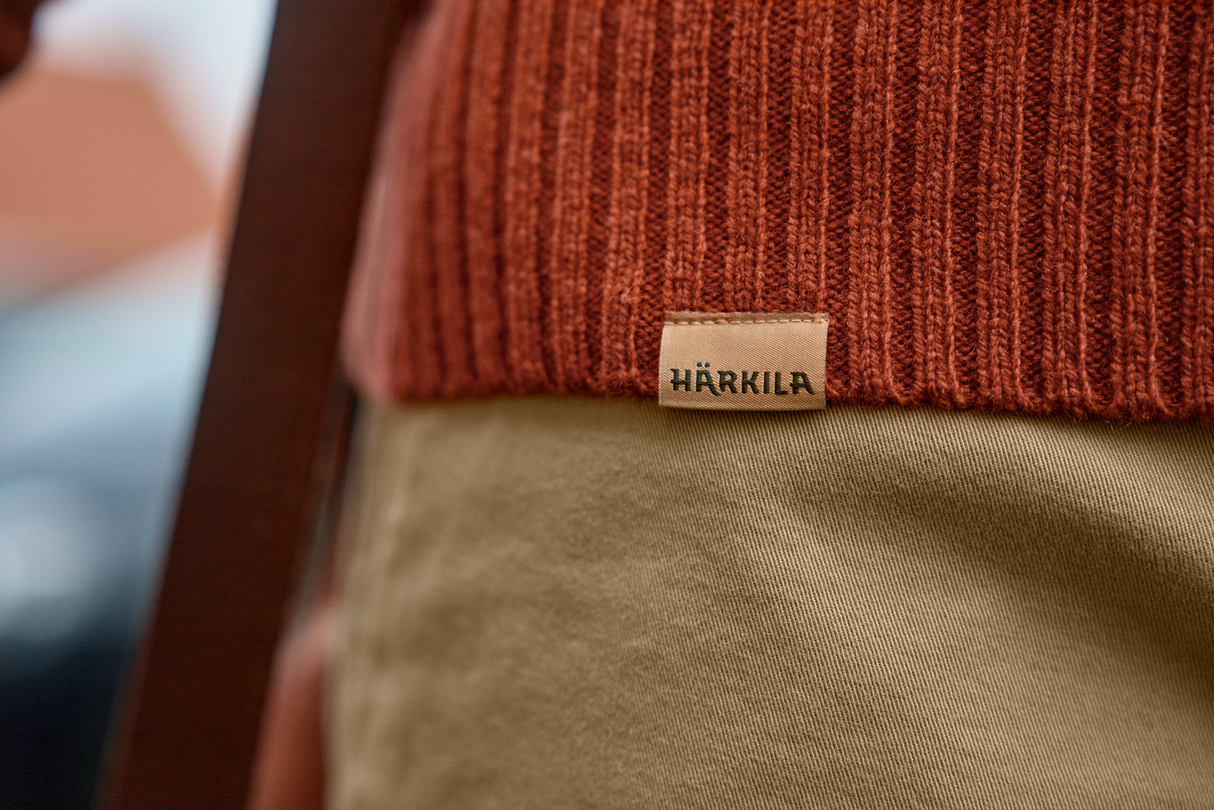 Vincent Merino Half Zip Pullover - Bombay brown