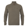 Vincent merino pullover med halv lynlås - Dark sand - Härkila