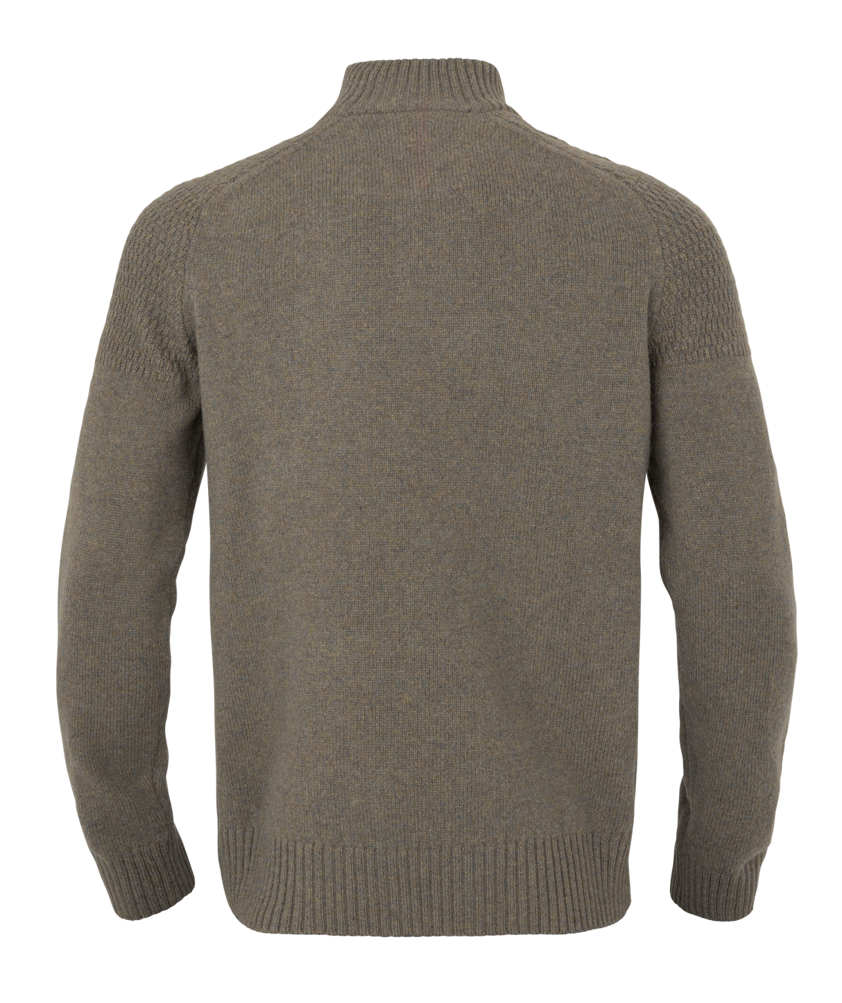 Vincent merino pullover med halv lynlås - Dark sand - Härkila