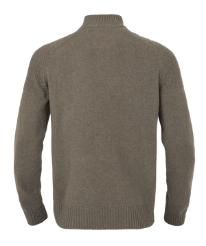 Vincent merino pullover med halv lynlås - Dark sand - Härkila