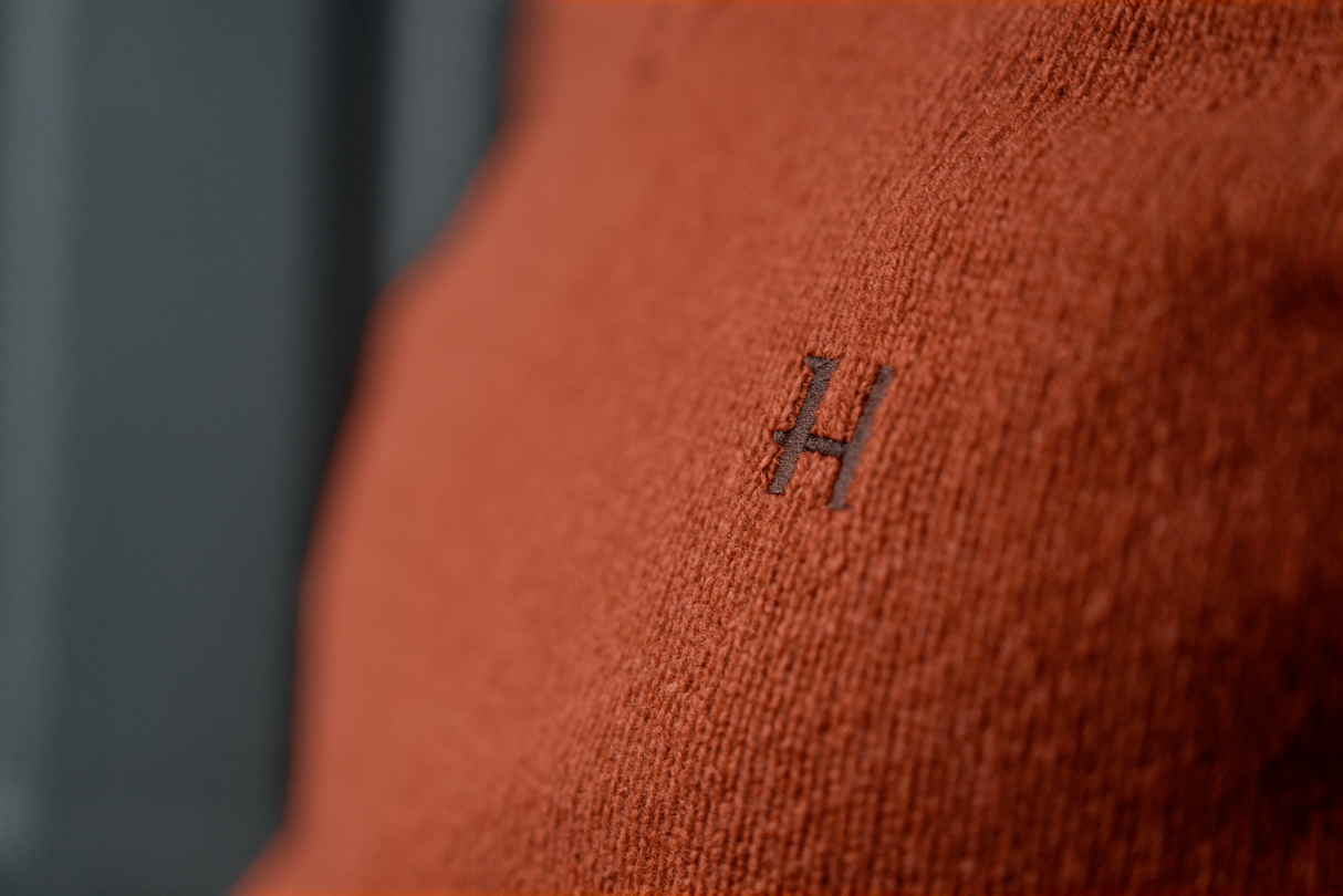 Vincent Merino V-Neck Pullover - Bombay brown