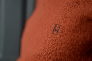 Vincent Merino V-Neck Pullover - Bombay brown
