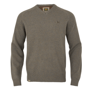Vincent Merino V-Neck Pullover - Dark sand - Härkila