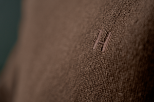 Vincent Merino V-Neck Pullover - Demitasse brown