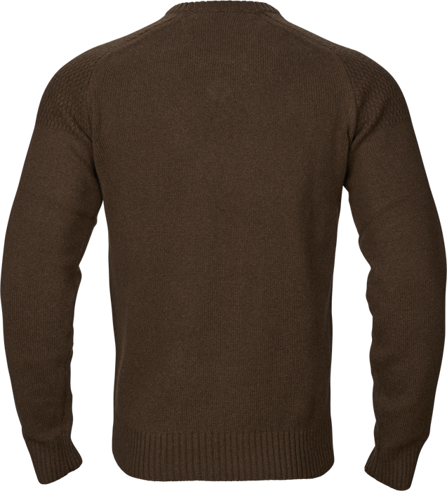 Vincent Merino V-Neck Pullover - Demitasse brown