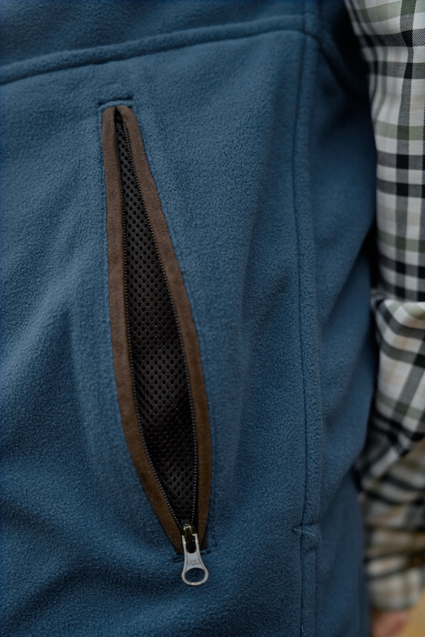 Kamko Estate WSP Reversible Vest - Dark olive/Sea blue