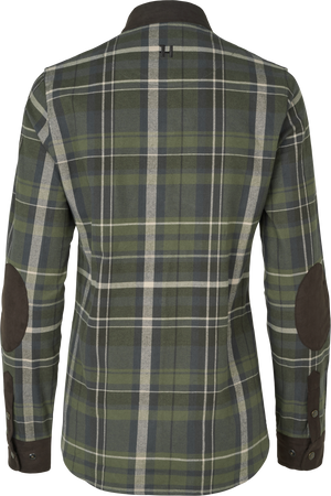 Pajala L/S Skjorte Kvinder - Olive check