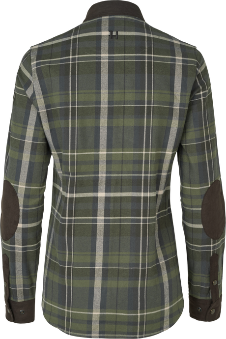 Pajala L/S Skjorte Kvinder - Olive check