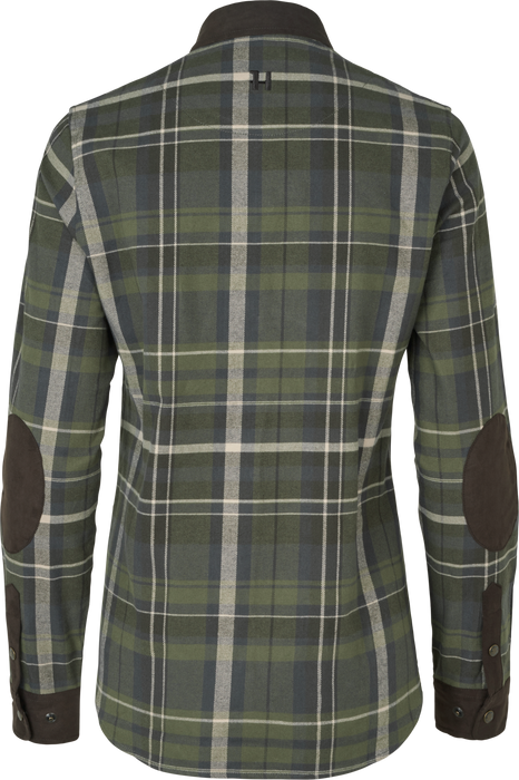 Pajala L/S Skjorte Kvinder - Olive check