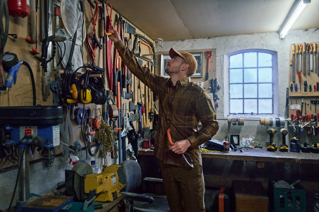 Akse L/S Skjorte - Willow green check