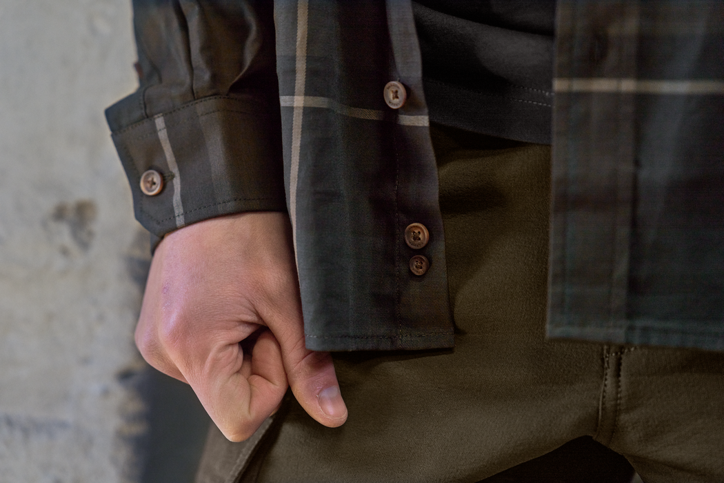 Akse L/S Skjorte - Shadow brown check