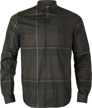 Akse L/S Skjorte - Shadow brown check