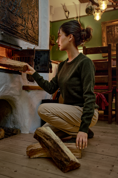 Vinnie Merino Pullover Kvinder - Rosin