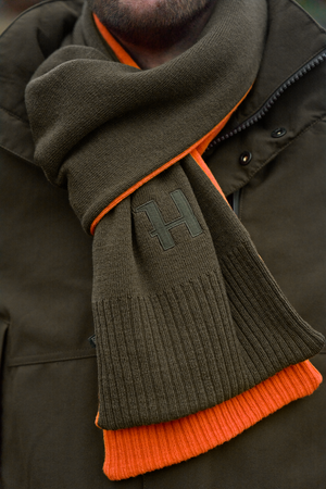 Härkila Reversible Tørklæde - Willow green/Orange