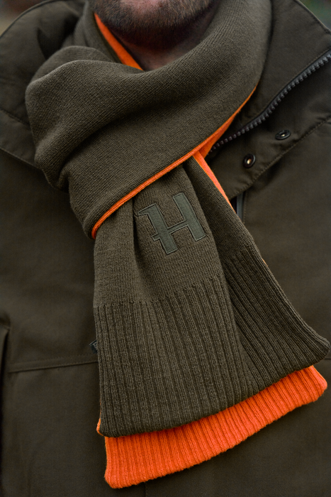 Härkila Reversible Tørklæde - Willow green/Orange