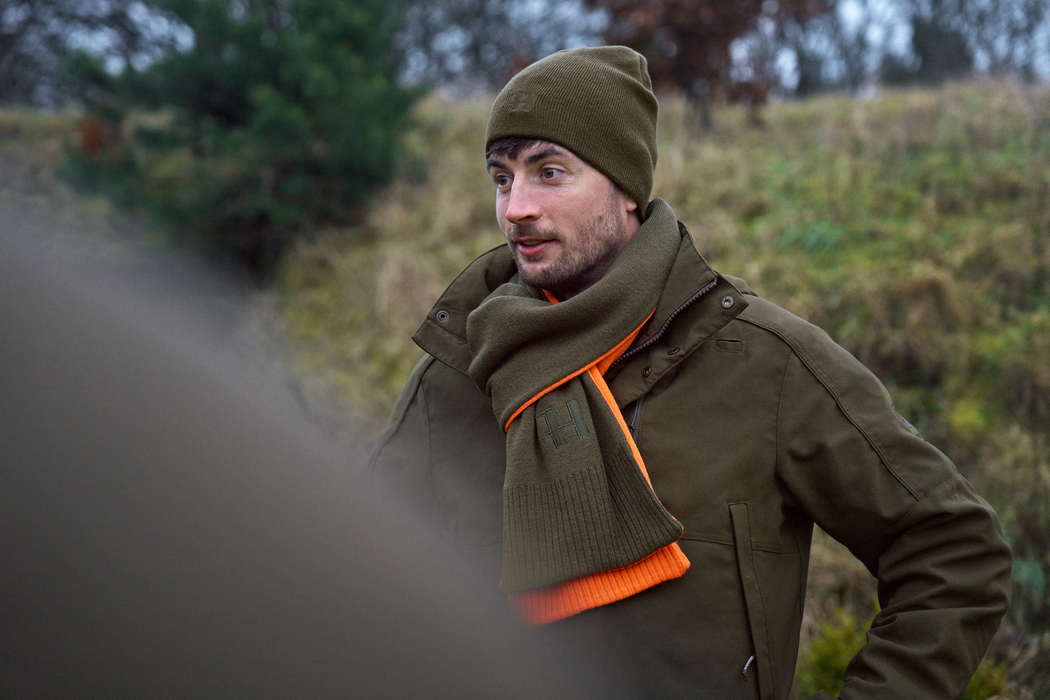 Härkila Reversible Tørklæde - Willow green/Orange