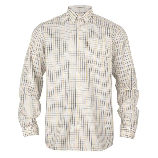 Haywood uldblanding L/S skjorte - Arrowwood yellow check - Härkila
