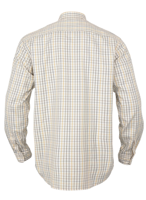 Haywood uldblanding L/S skjorte - Arrowwood yellow check - Härkila