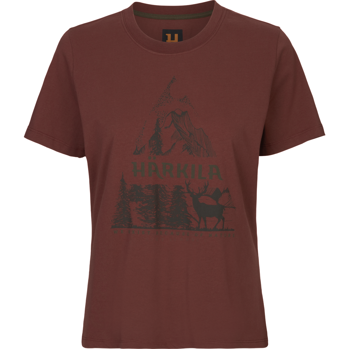 Härkila Nature S/S T-shirt til kvinder Hot Chocolate - Härkila