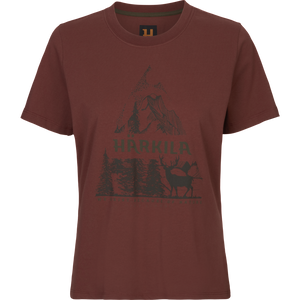 Härkila Nature S/S T-shirt til kvinder Hot Chocolate - Härkila