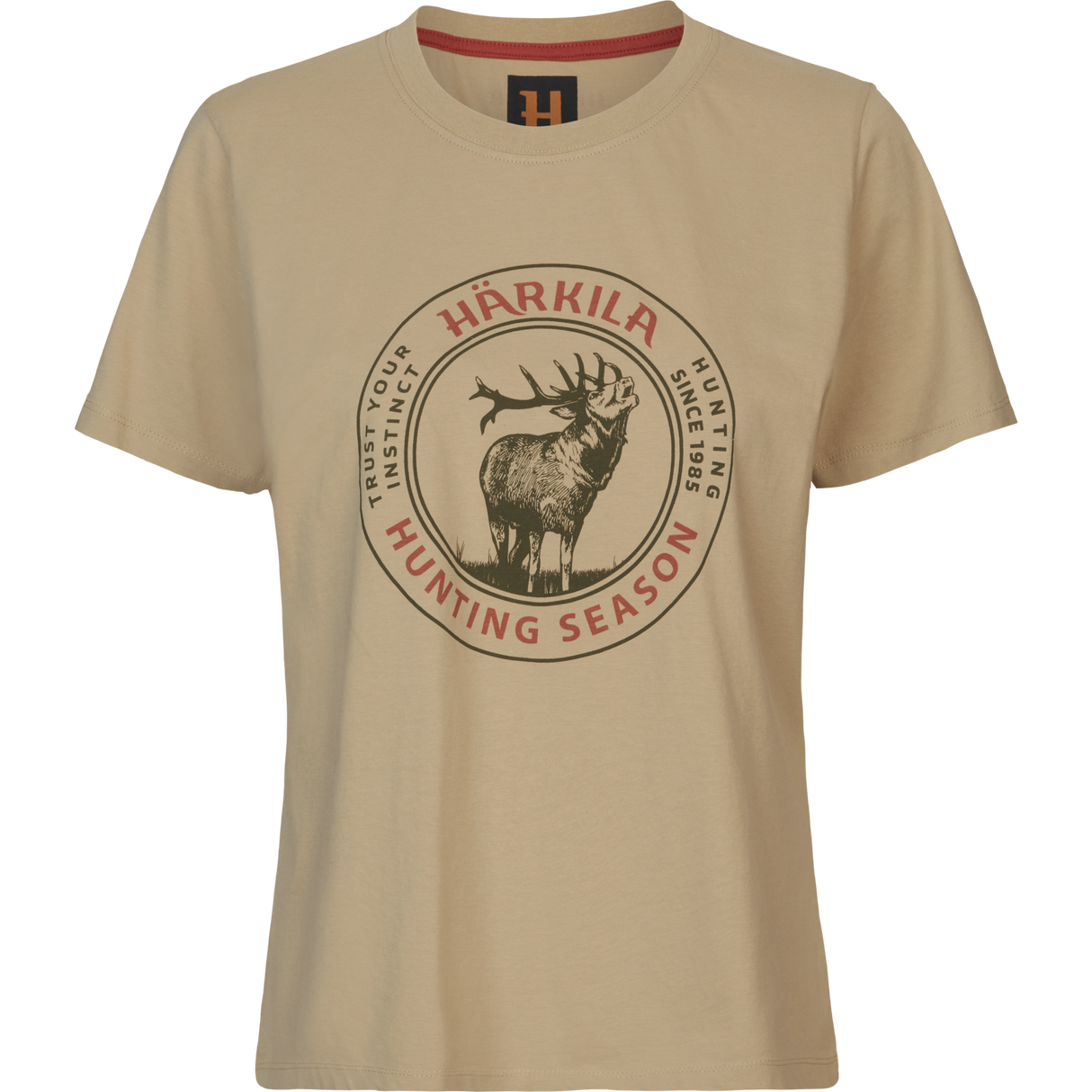 Härkila Stag Badge S/S T-shirt W Sand - Härkila