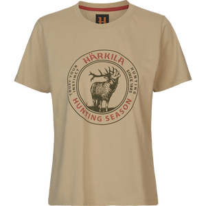 Härkila Stag Badge S/S T-shirt W Sand - Härkila