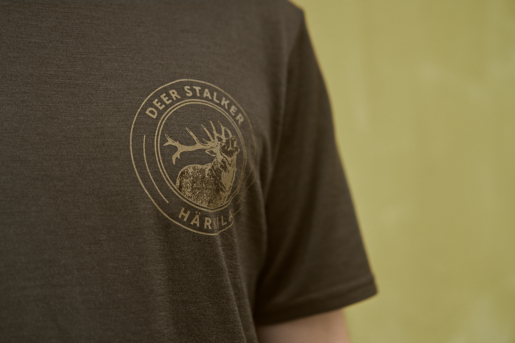 Härkila Game S/S T-Shirt - Willow green stag