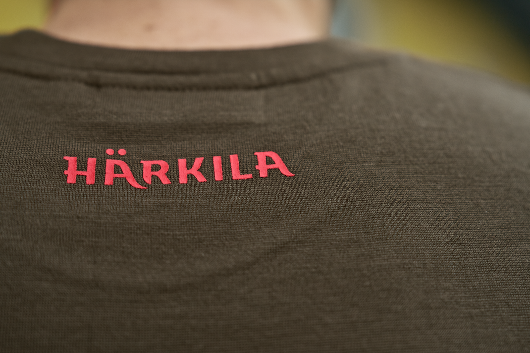 Härkila Game S/S T-Shirt - Willow green moose