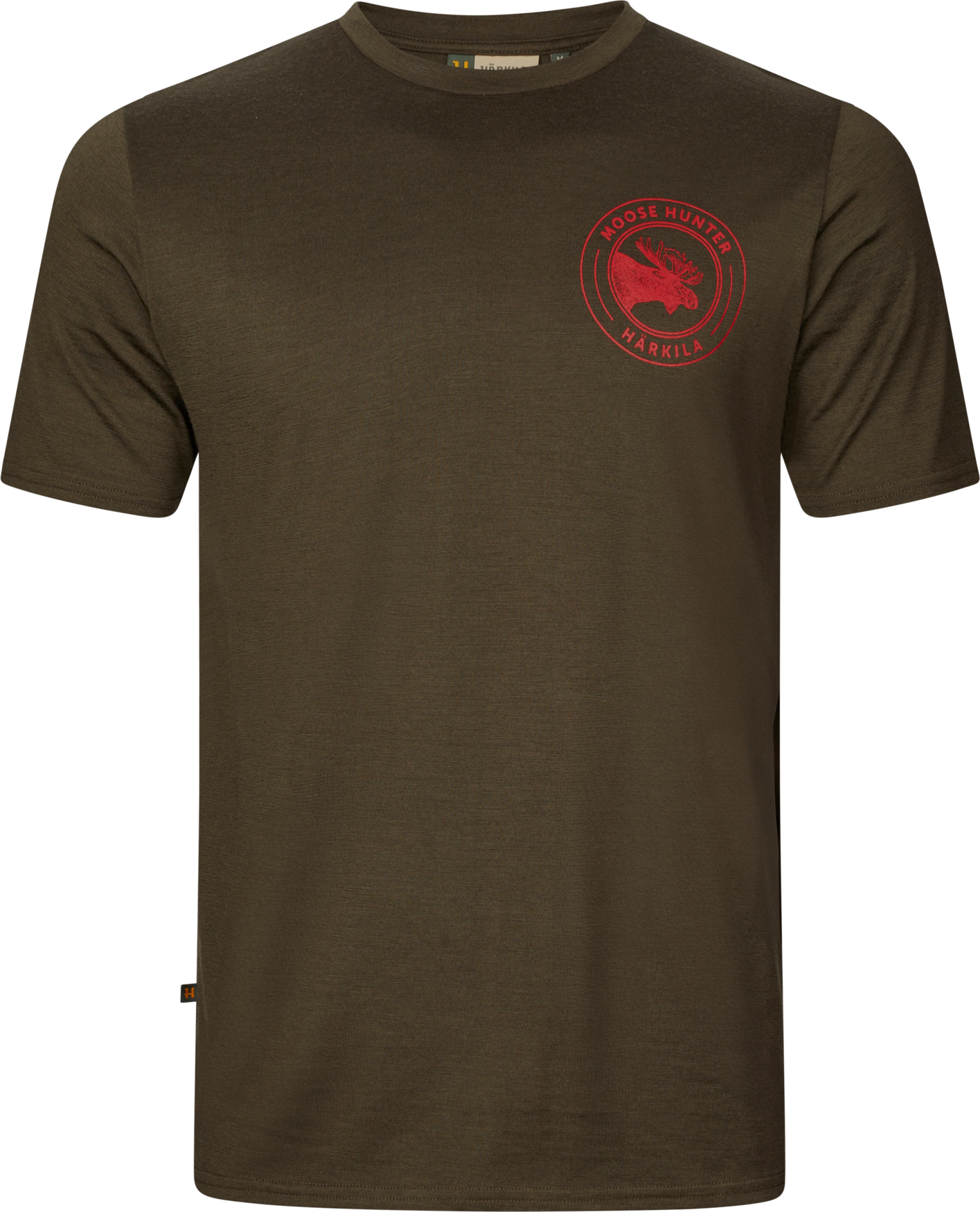 Härkila Game S/S T-Shirt - Willow green moose