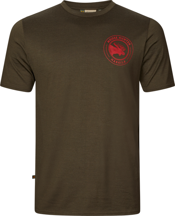 Härkila Game S/S T-Shirt - Willow green moose