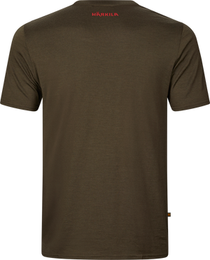 Härkila Game S/S T-Shirt - Willow green moose