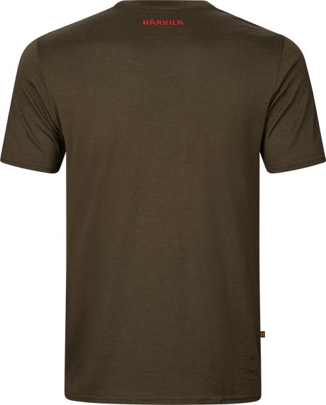 Härkila Game S/S T-Shirt - Willow green moose