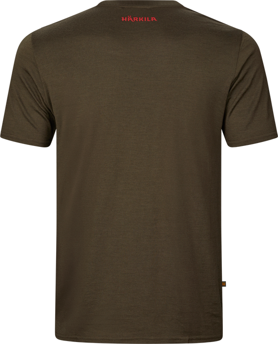 Härkila Game S/S T-Shirt - Willow green moose