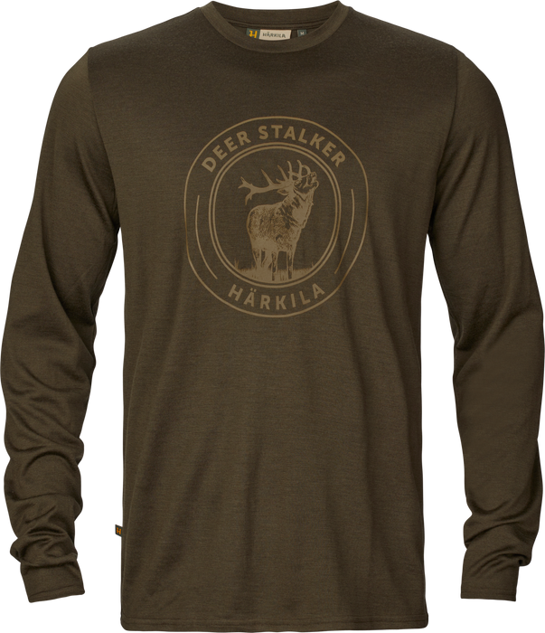 Härkila Game L/S T-Shirt - Willow green stag