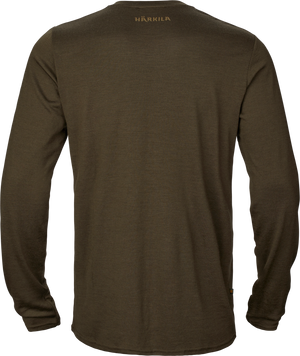 Härkila Game L/S T-Shirt - Willow green stag