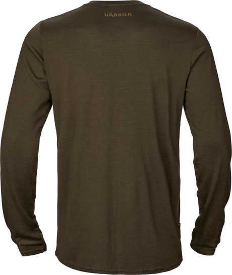 Härkila Game L/S T-Shirt - Willow green stag