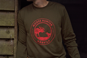Härkila Game L/S T-Shirt - Willow green moose